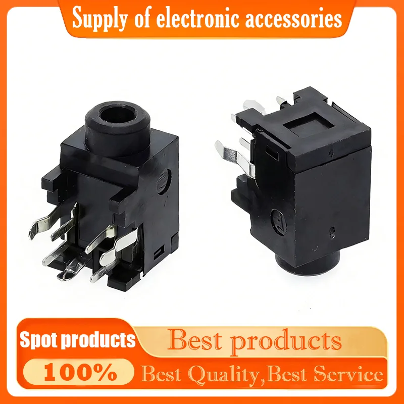3.5mm headphone socket PJ-339 - 7-pin connector - Audio interface female socket PJ-339 headphone plug - 7P