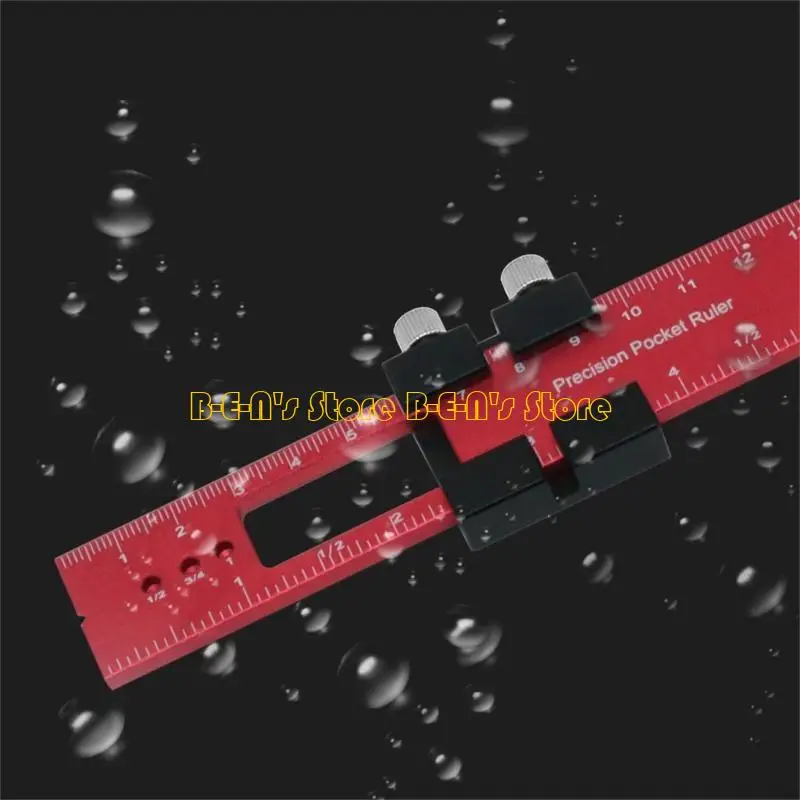 Y1AD Working Scribing Ruler Measure Tools Engineers Woodwork Adjustable Sliding