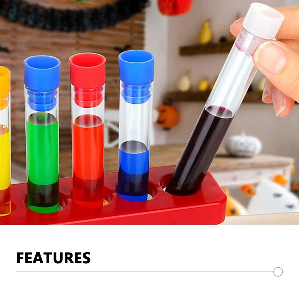 

2 Sets Test Tubes Rack Suit Plastic Holder Laboratory Shelf Experiment Support Kit