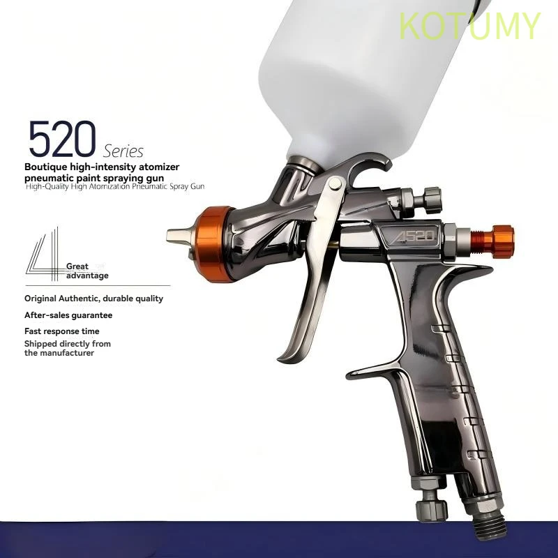 Pneumatic Paint Spray Gun 1.3mm 1.4mm Nozzle High Atomization Gravity Feed Sprayer for Auto Sheet Metal Painting