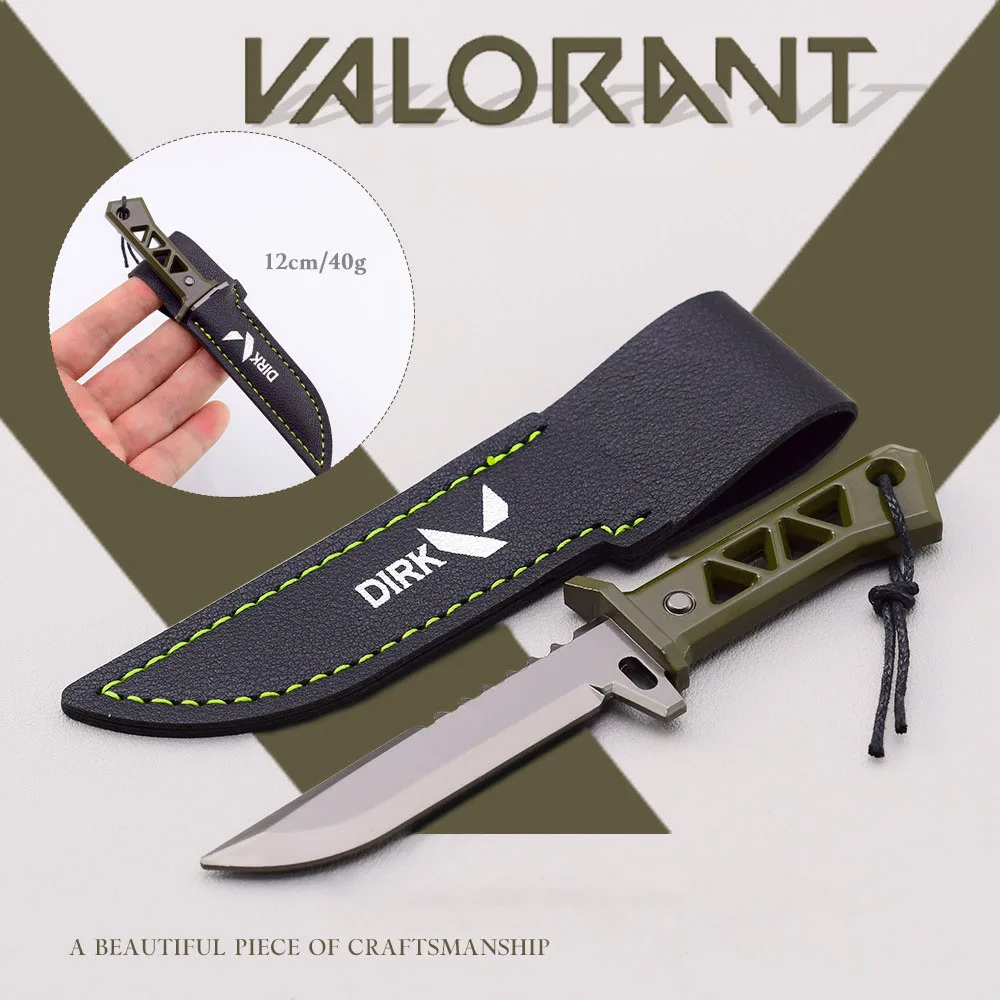 Valorant Weapon Xenohunter Melee Weapon Knife Model 12cm Metal Game Peripheral Sword Uncut Blade Keychain Gifts Toys for Boys