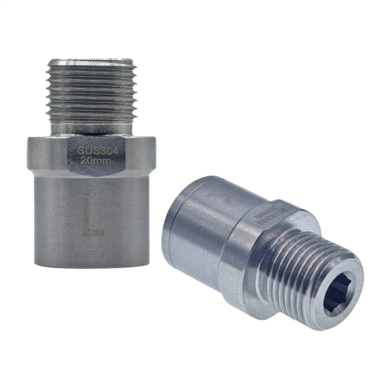 2 قطعة دراجة دواسة تمديدات الركاب Footpegs تمديد الفولاذ المقاوم للصدأ تركيب فاصل التثبيت ل #1