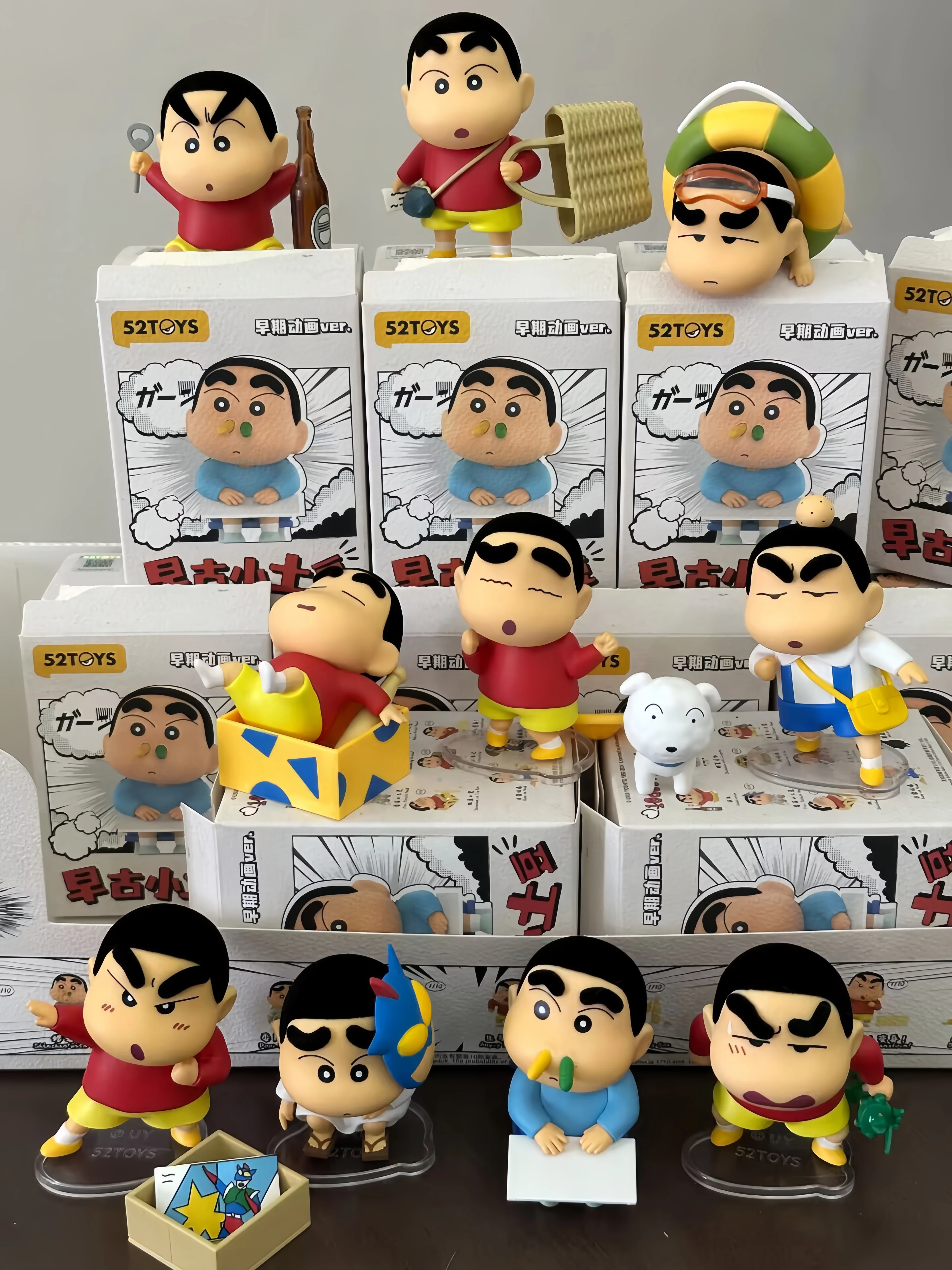 100% Oryginalny 52TOYS Crayon Shin-Chan Blind Box Figurka z Serii Old-Fashioned Little Potato Figurki Mystery Box Modny Prezent Zabawka