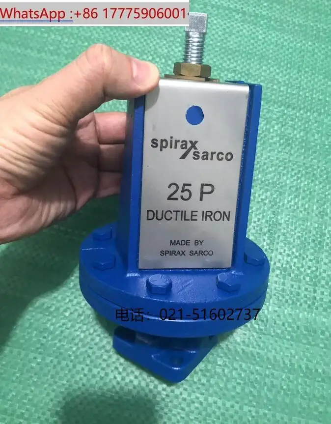 Spirax Sarco 25P Válvula reductora de presión Cabezal piloto de resorte azul original SPIRAXSARCO