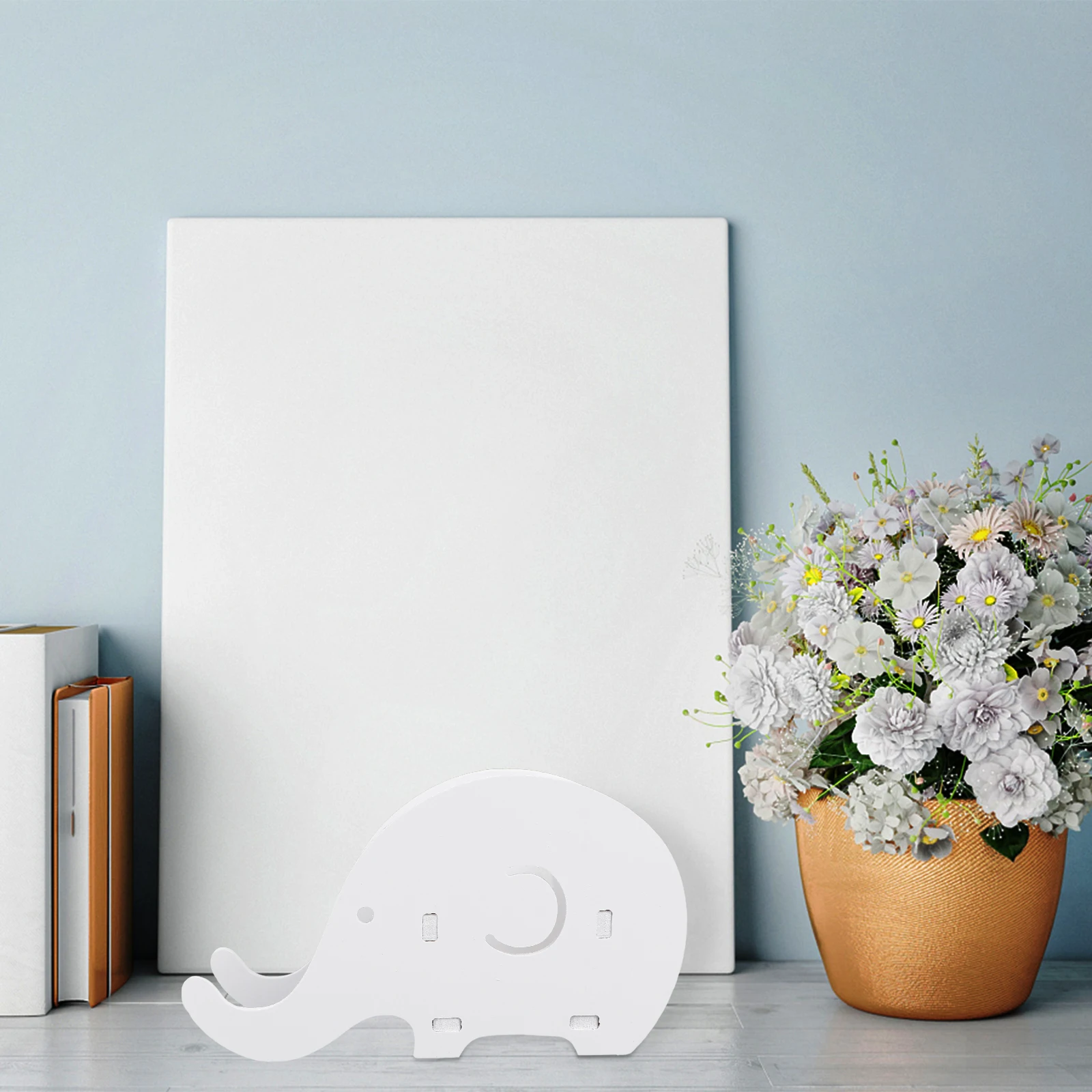 

1 Pc Multifunctional Elephant Pen Holder Wooden Storage ganizer Cartoon Phone Stand Home Decor Tidy Desk Accessory