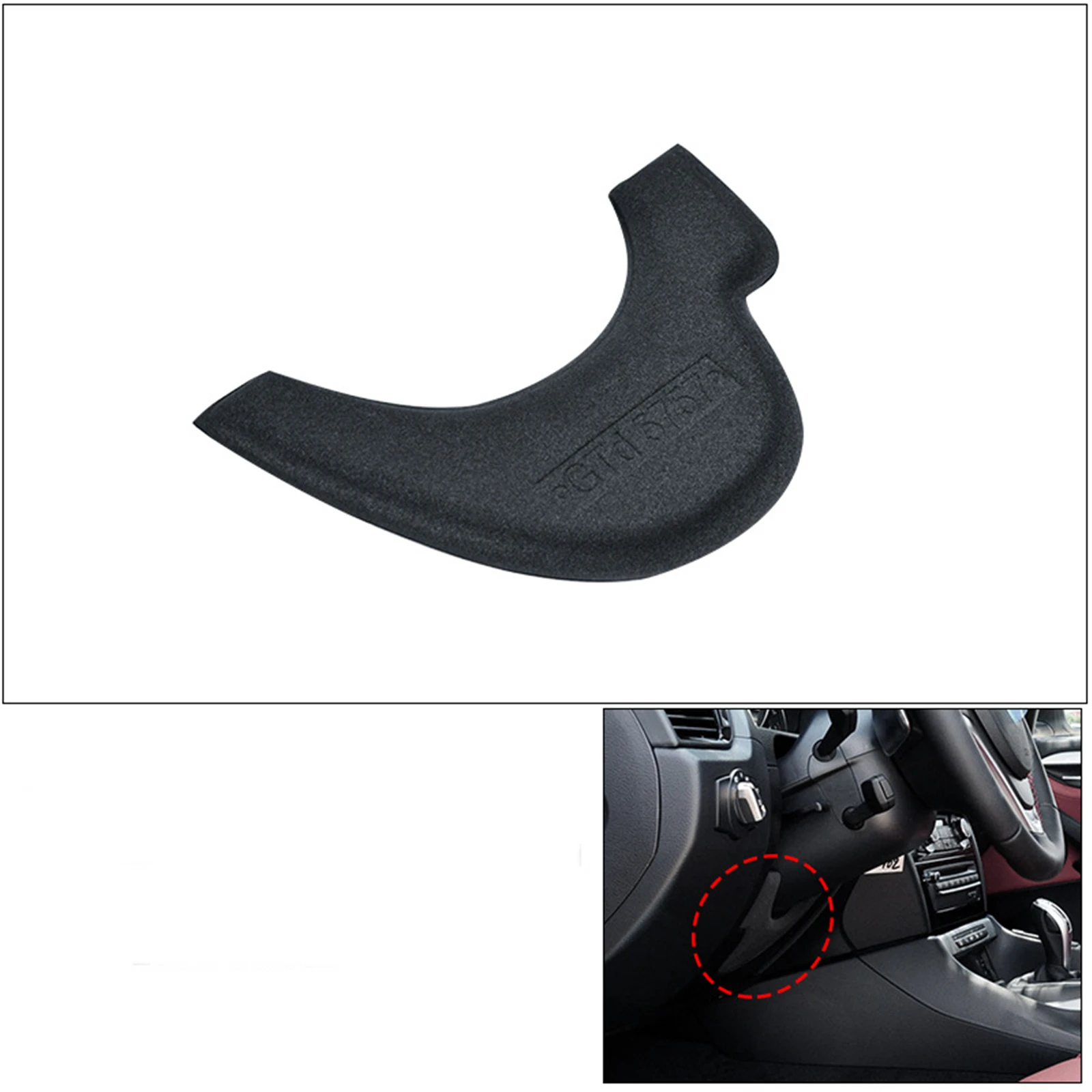 For BMW X1 E84 2009-2015 2014 2013 Black Car Steering Wheel Under Panel Lower Cover Sponge Backplate 51452991304