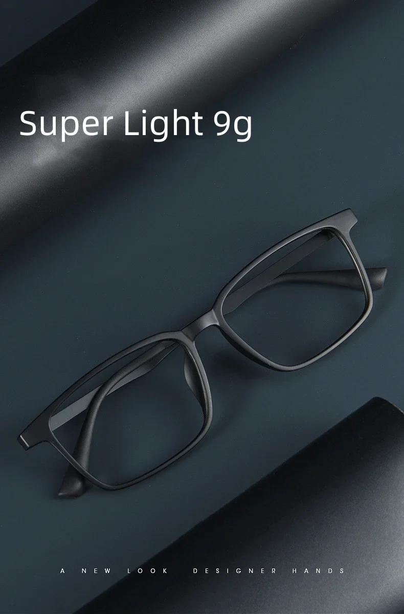 Herren-Lesebrille aus TR90-Titanlegierung mit Blaulichtfilter, Dioptrien von +2,5 bis +4,00, Maßgefertigte Sehstärke bei Kurzsichtigkeit – Detail 1
