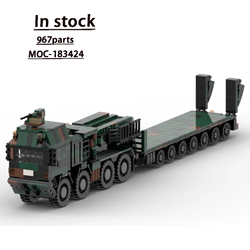 

MOC-183424 Новая классическая модель военного грузового прицепа, 9467 деталей, игрушка из строительного блока на день рождения для мальчиков и детей