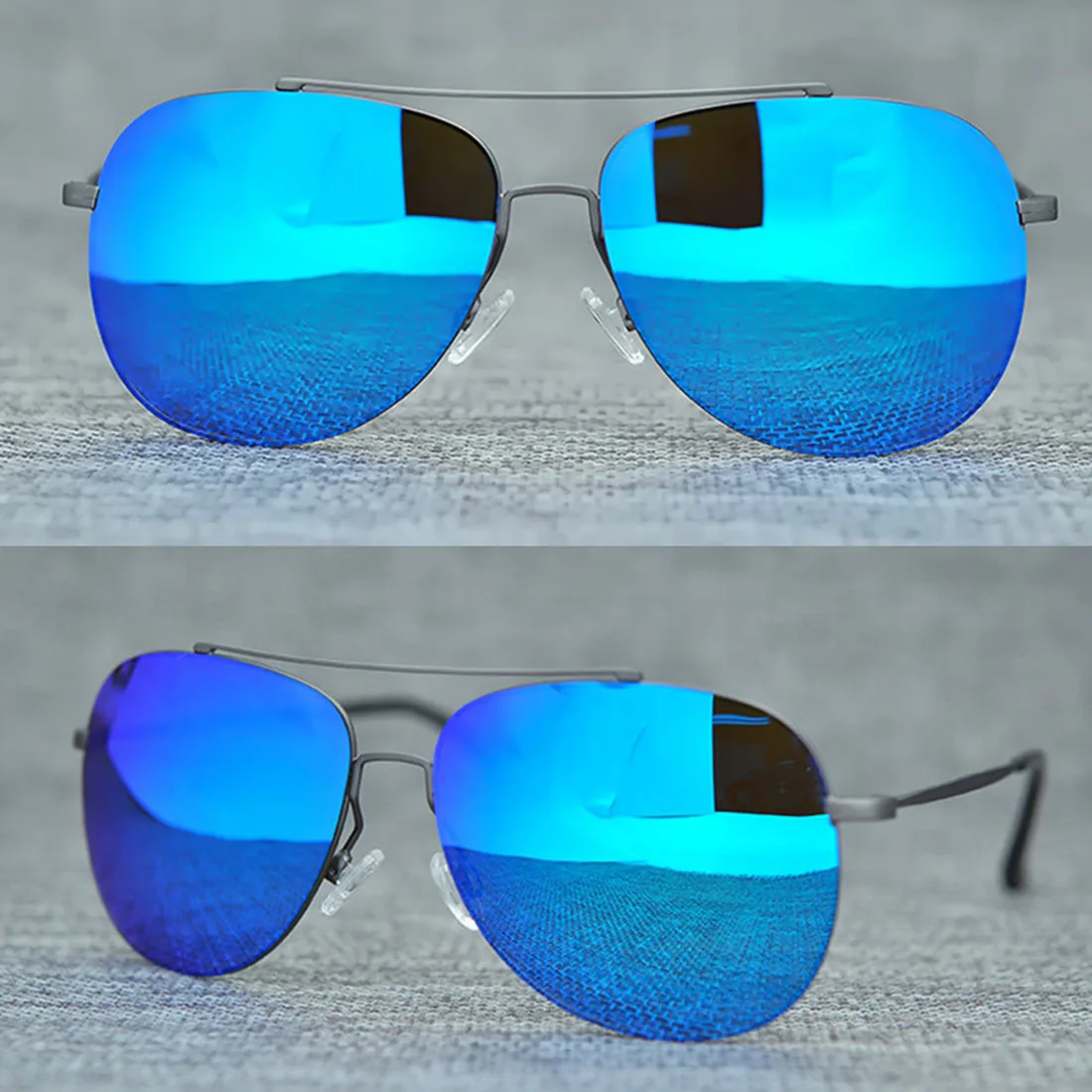 Classical Pilot Nylon Polarized Sunglasses Ultra Light Double Beam Toad Sun Glasses For Men Women