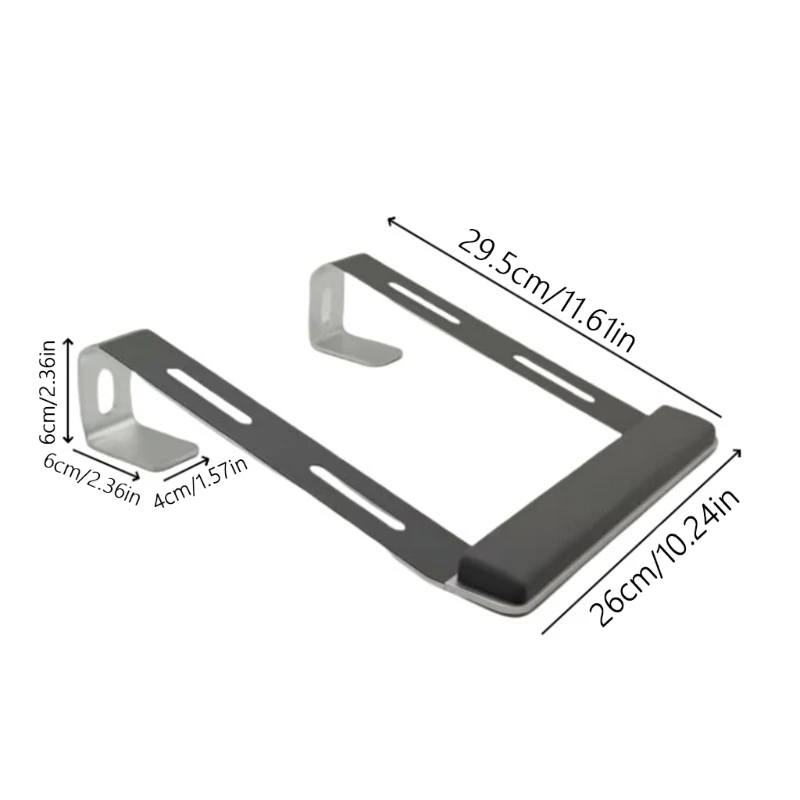 Vertikaler Laptop-Ständer aus Aluminium, Desktop-Ständer, verstellbares Dock, platzsparend