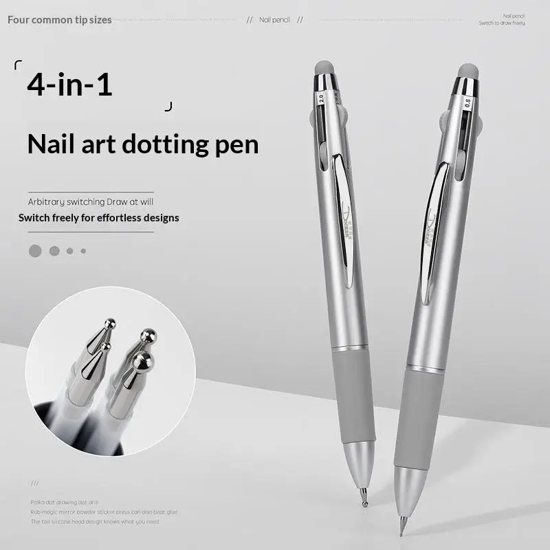 Silicone Jelly Telescopic Capsule Nail Art Stamper Portable With Cap Nail Art Transfer Tool Telescopic Design