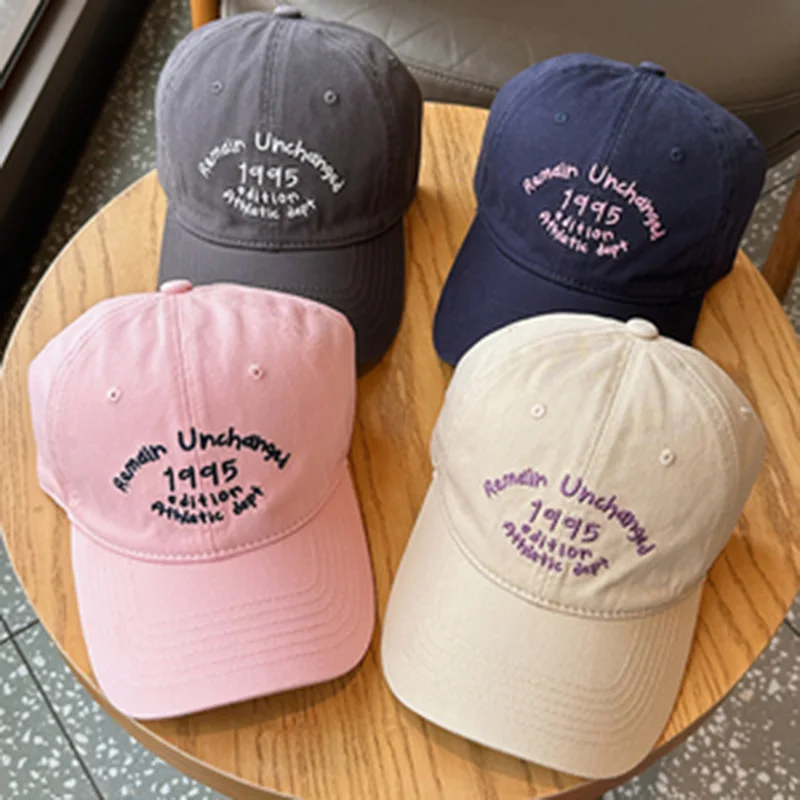 Korean Version of Unisex Baseball Cap with Deep Top and Wide Brim Fashionable Embroidered Cap Four Seasons Cotton Sunhat