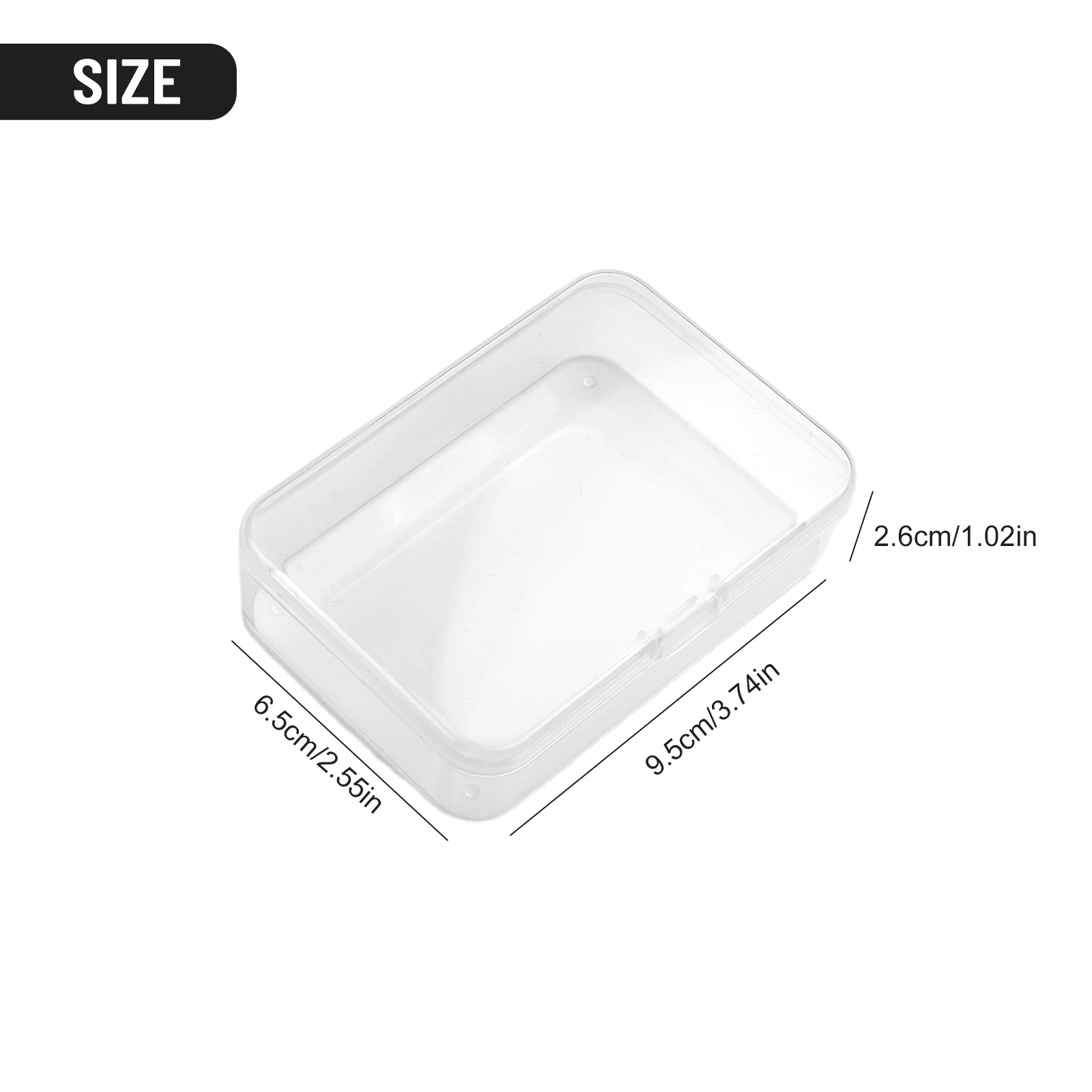 Transparent Plastic Jewelry Storage Box Tool Sorting Boxes Earring Bead Screw Toy Case Adjustable Parts Container