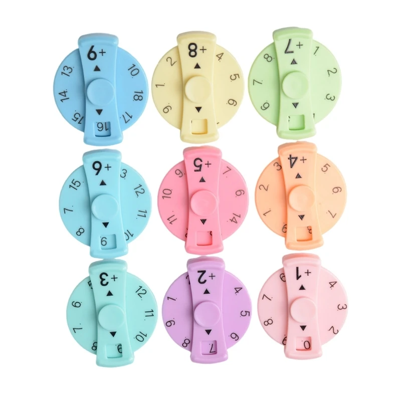 9PCS Math Fact Finger Spinner Educatief speelgoed voor het verbeteren handoogcoördinatie