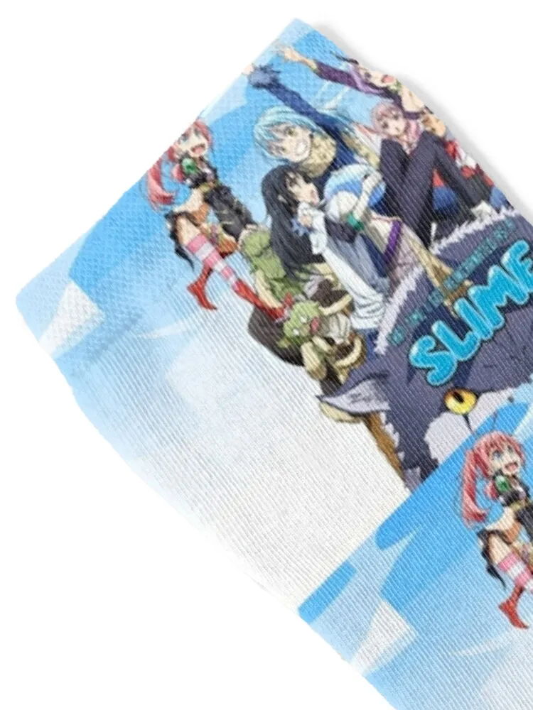 That Time I Got Reincarnated As A Slime Socks funny sock with print Soccer sports stockings Woman Socks Men's