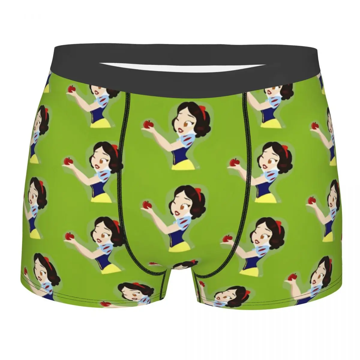 Man Snow White Kawaii Collection Boxer Briefs Shorts Panties Soft Underwear Princess Cartoon Homme Funny Plus Size Underpants