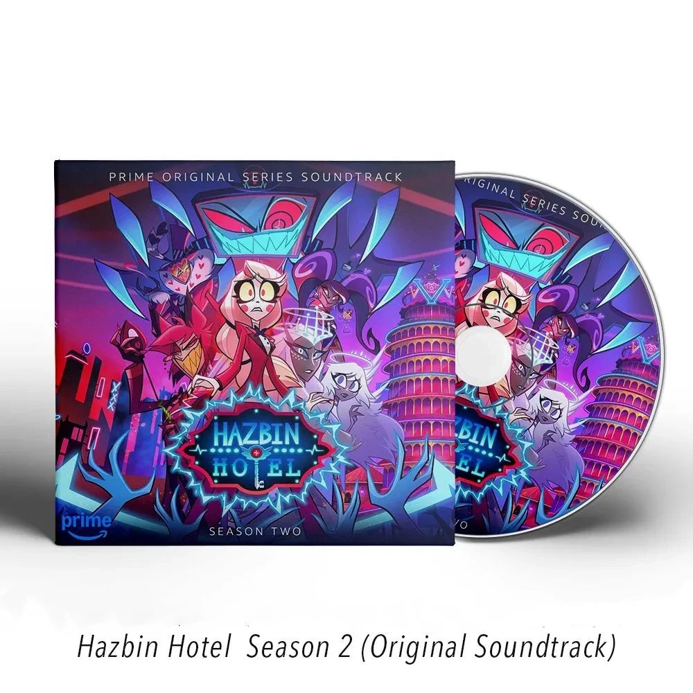 Anime Hazbin Hotel Sam Haft música CD mejores éxitos álbum registro de música Cosplay Walkman coche trampas de sonido caja fiesta colección de música