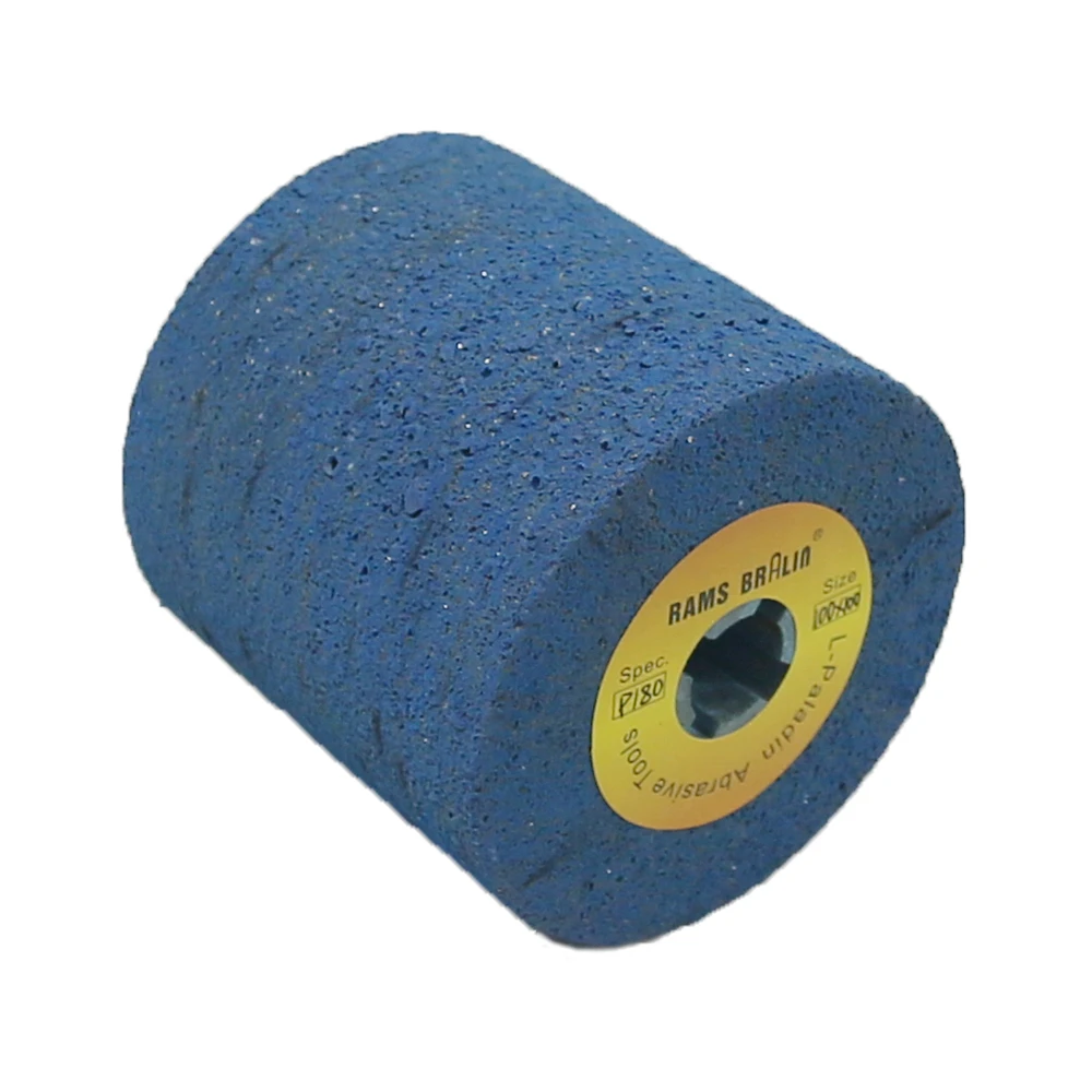 100 * 100 * 19 mm Gumowa tarcza polerska do ciągnięcia drutu śnieżnego P180 Koło do polerowania bębna — zdjęcie 5