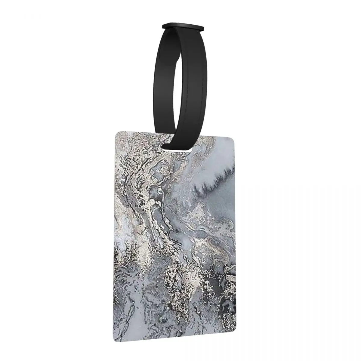 

Серые и серебряные мраморные багажные бирки, аксессуары для чемодана, дорожные портативные багажные бирки, держатель этикетки, идентификационное имя, адрес
