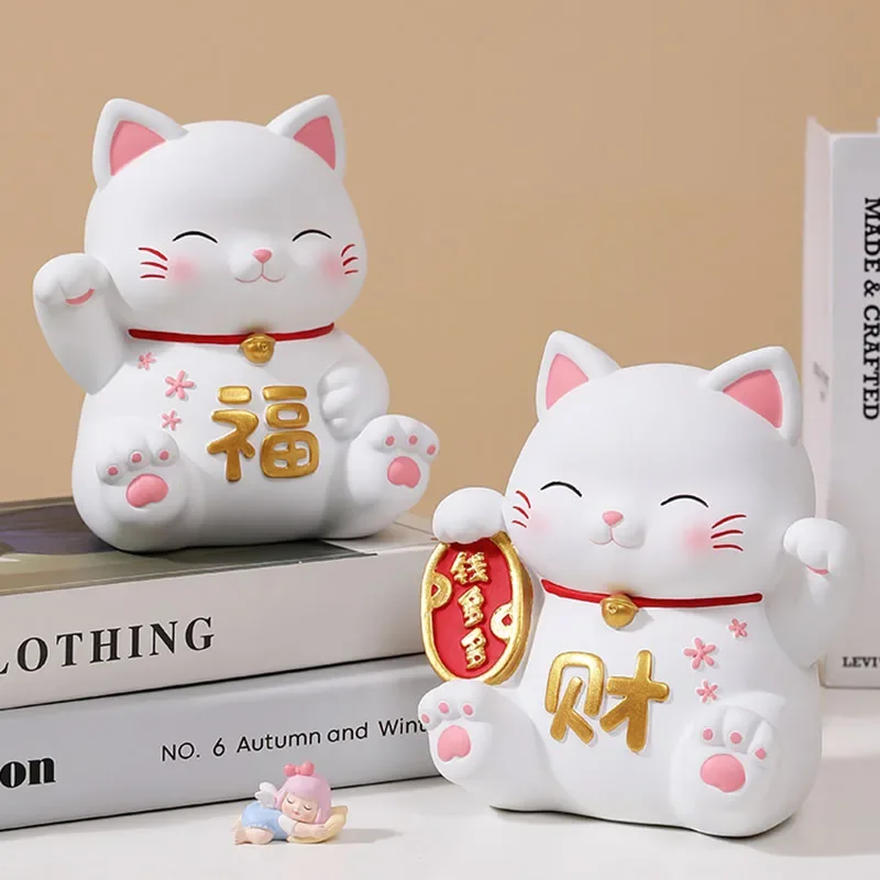 Cat Shaped Piggy Bank Large Capacity Money Box Only In No Out Design Cute Desktop Decor Gift for Kids Children Birthday Present