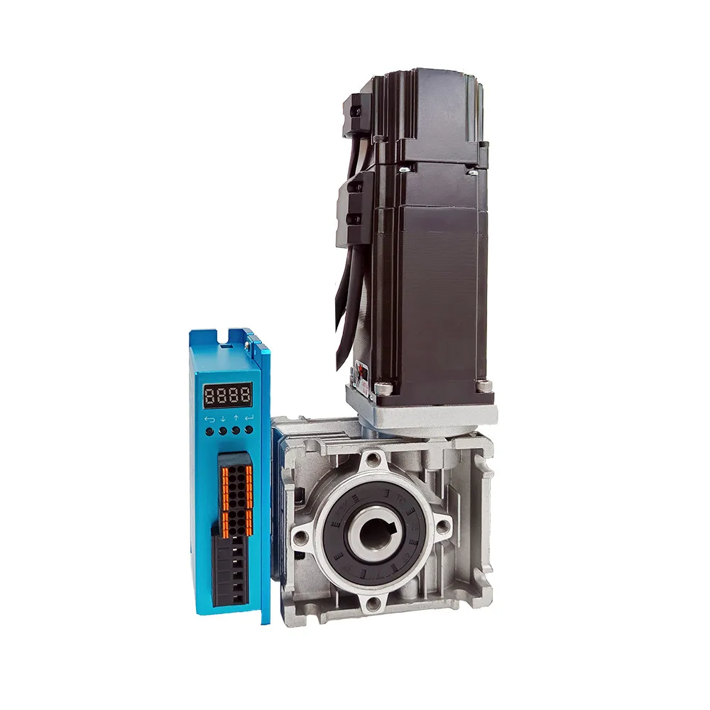 NEMA24 Brake Worm Geared 3Nm Closed Loop Stepper Motor 5.8A and Driver Kit 60HSEWGB84+HSE57 Reducer