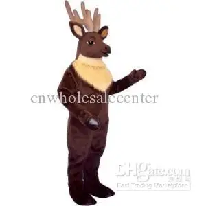 

New Adult Hot Sale Foam Plush Reindeer Deer Fancy Cartoon Mascot Costume Plush Christmas Fancy Dress Halloween Mascot Costume