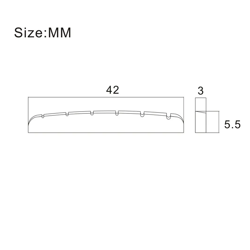 Tuerca de puente de Guitarra eléctrica, 2 piezas, 42mm/43mm, para 6 cuerdas ST TL