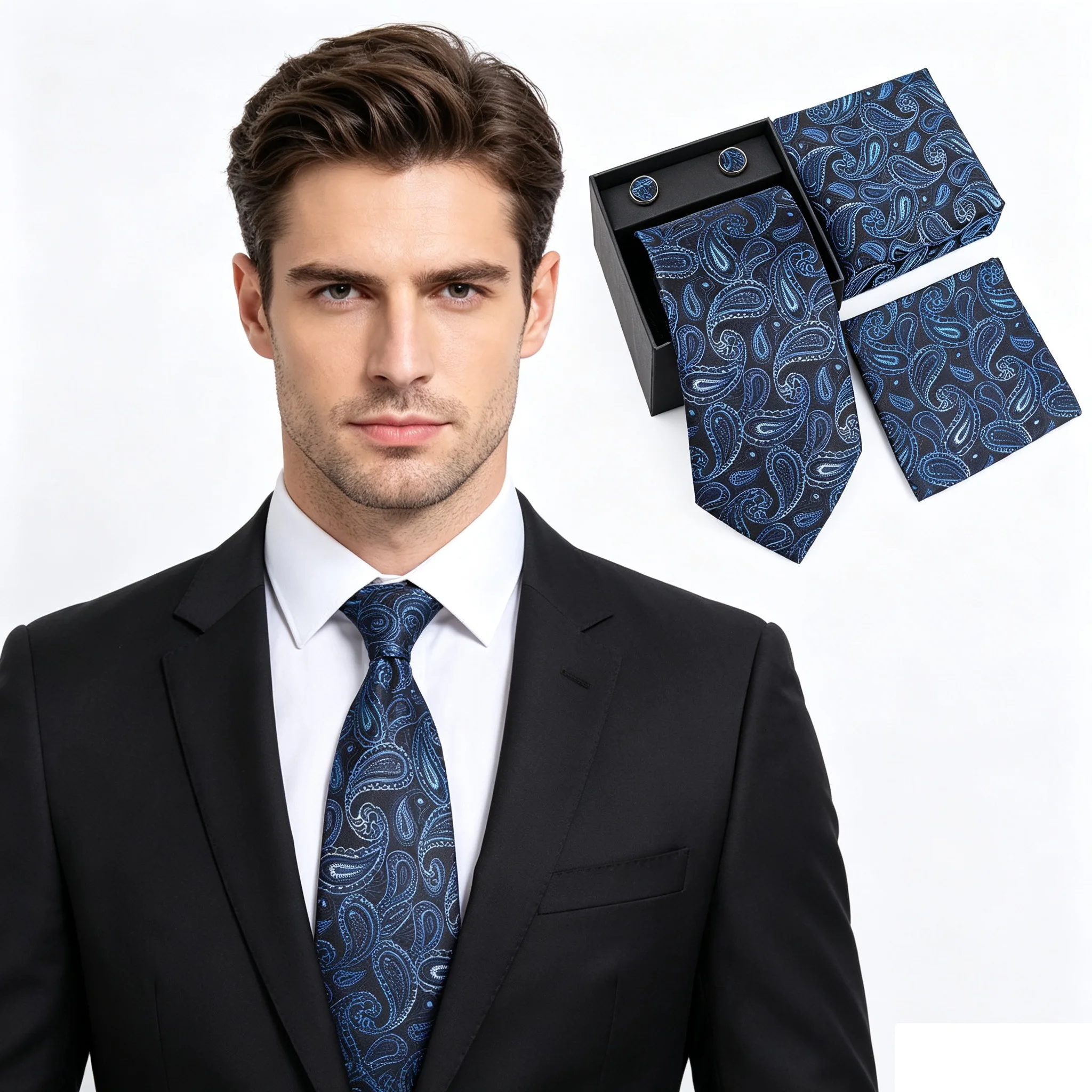 Set dasi, sapu tangan, dan kan - Neck Tie Set Box ulasan dan harga