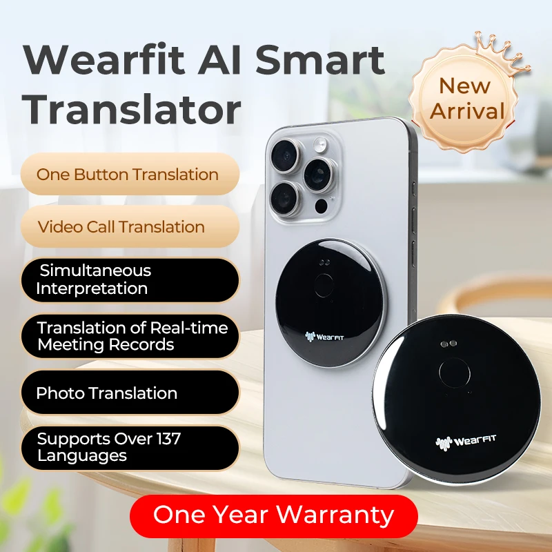 AI Voice Assistant Accurate Translator 137 Language Video Photo Meeting Record Translate Simultaneous Interpretation Translation