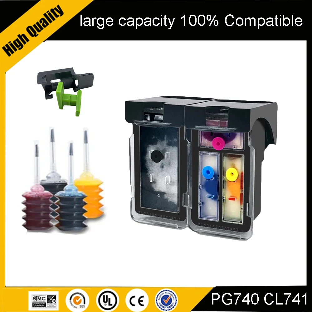 For Canon PG740 740XL CL741 741XL Compatible ink Cartridge for Canon Pixma MG3270, MX377, MX397, MX437, MX457 Inkjet printer