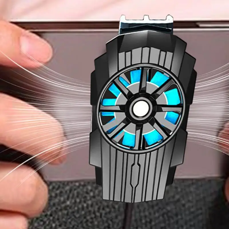 Cooler For Phone Mobile Phone Radiator Quiet Plug-in Phone Cooler Mobile Phone Cooling Fan Cellphone Radiator For 4.7-7.5 Inch
