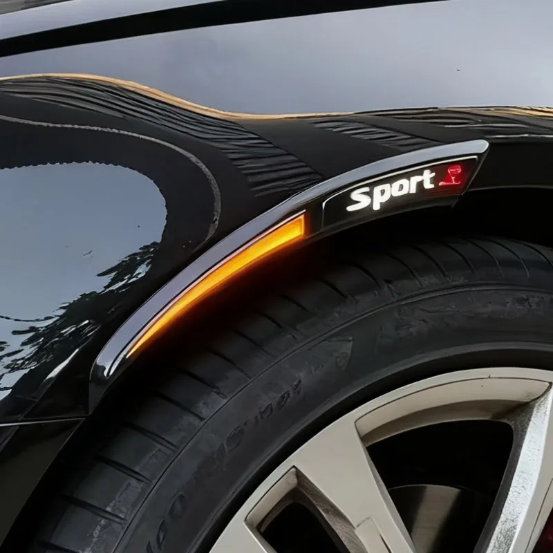 العالمي سيارة درابزين بدوره مصباح إشارة ورقة مصباح Abs لوحة الجانب ماركر الديكور الخارجي ضبط السيارات أنماط الملحقات #4