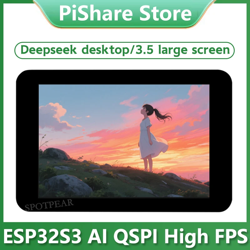 

DeepSeek AI Voice Chat Robot BOX ESP32-S3 3.5 inch QSPI LCD Development Board N16R8 Touchscreen Display 6-Axis /Camera /SD