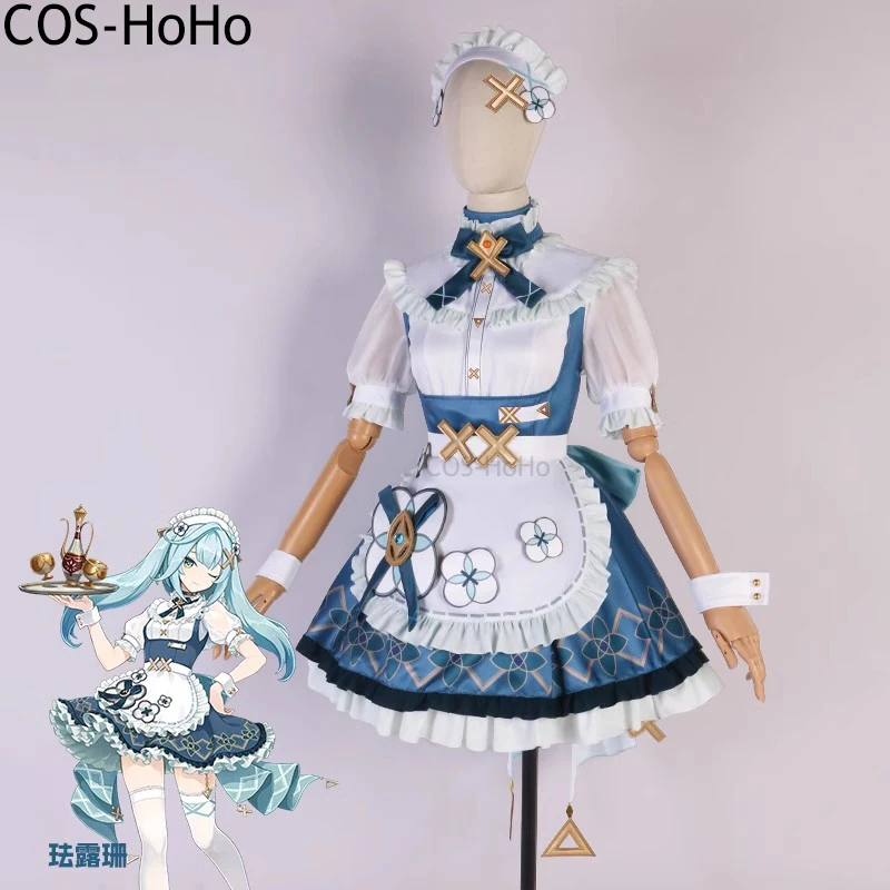 

COS-HoHo Genshin Impact Faruzan Game Suit Lovely Maid Dress Uniform Cosplay Costume Halloween Party Role Play Outfit Women