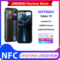 HOTWAV Cyber 15 Rugged 24GB 256GB 200MP PixSmart G99 6.6FHD+ 120Hz 6280mAh Ultra-thin NFC Global Version