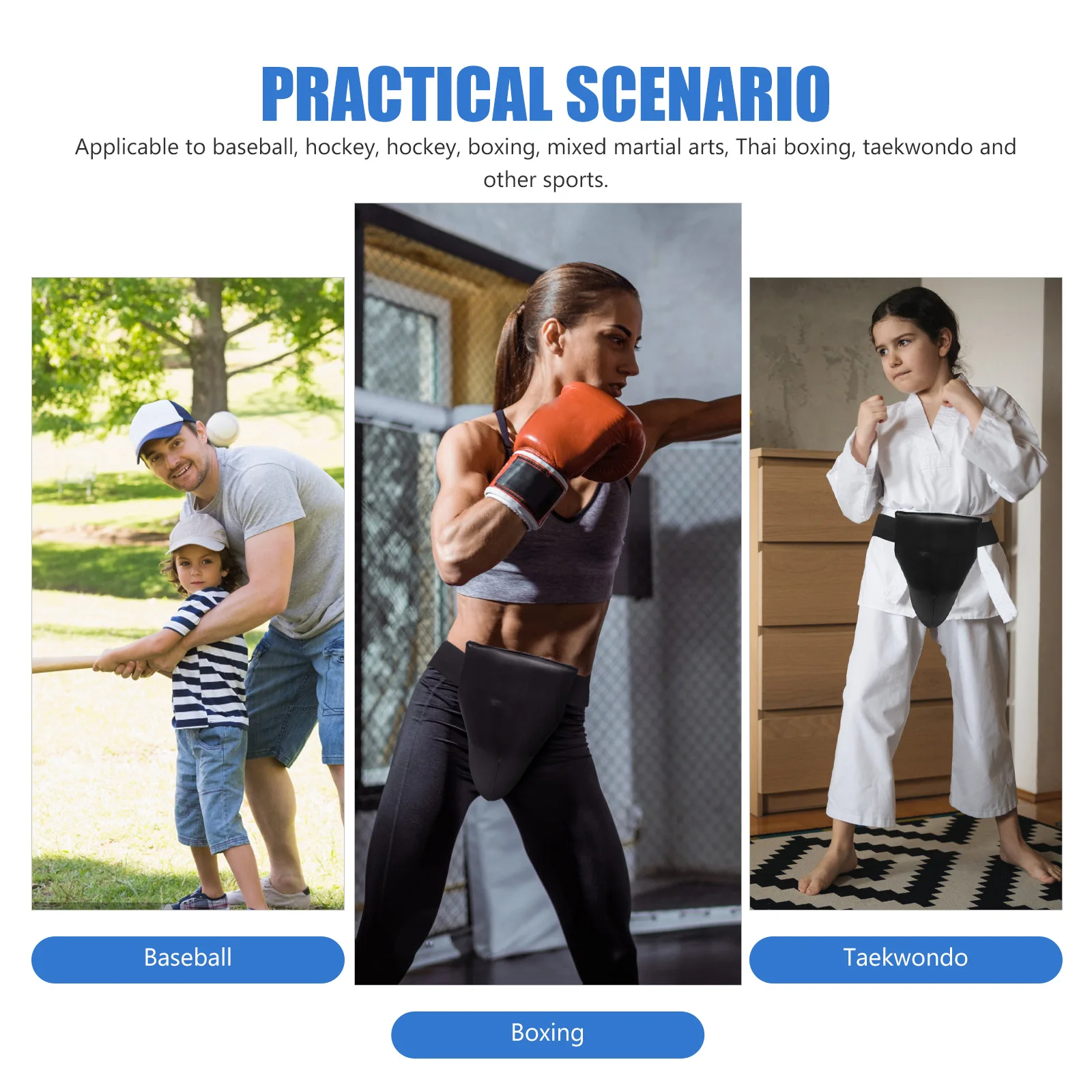 

Professional Crotch Protector Portable Groin Guard Breathable Reusable Adult Accessory Integrated Design Comfortable Sports