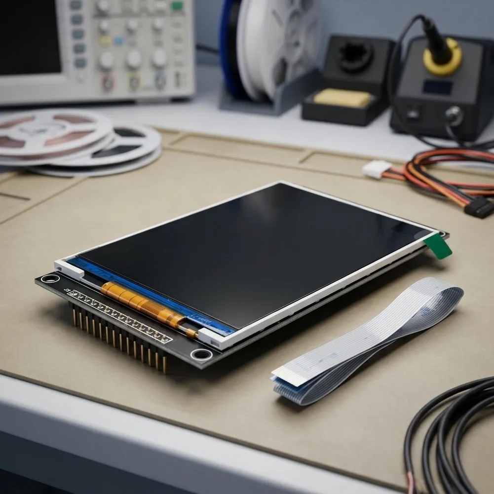 Capacitive Touch TFT 4.0 inch 320x480 LCD Module with ST7796 and FT6336U Drivers for Arduino Microcontroller Use