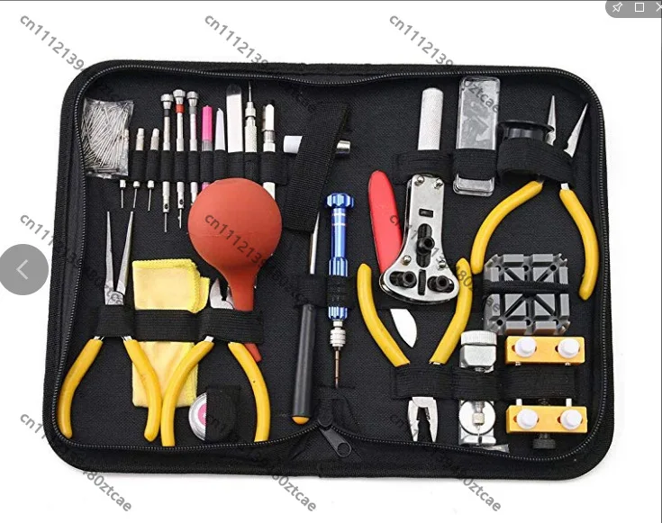 Multifunctional, practical, watch repair tool set of 130 pieces, change battery, watch accessories,