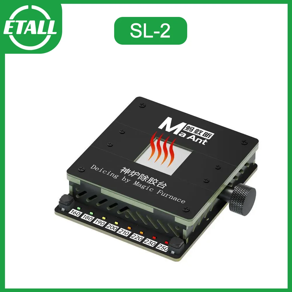 New MaAnt SL-2 Deicing by Magic Furnace For Mobile Phone PCB Motherboard Chip CPU Repair Removal Table AS Amaoe