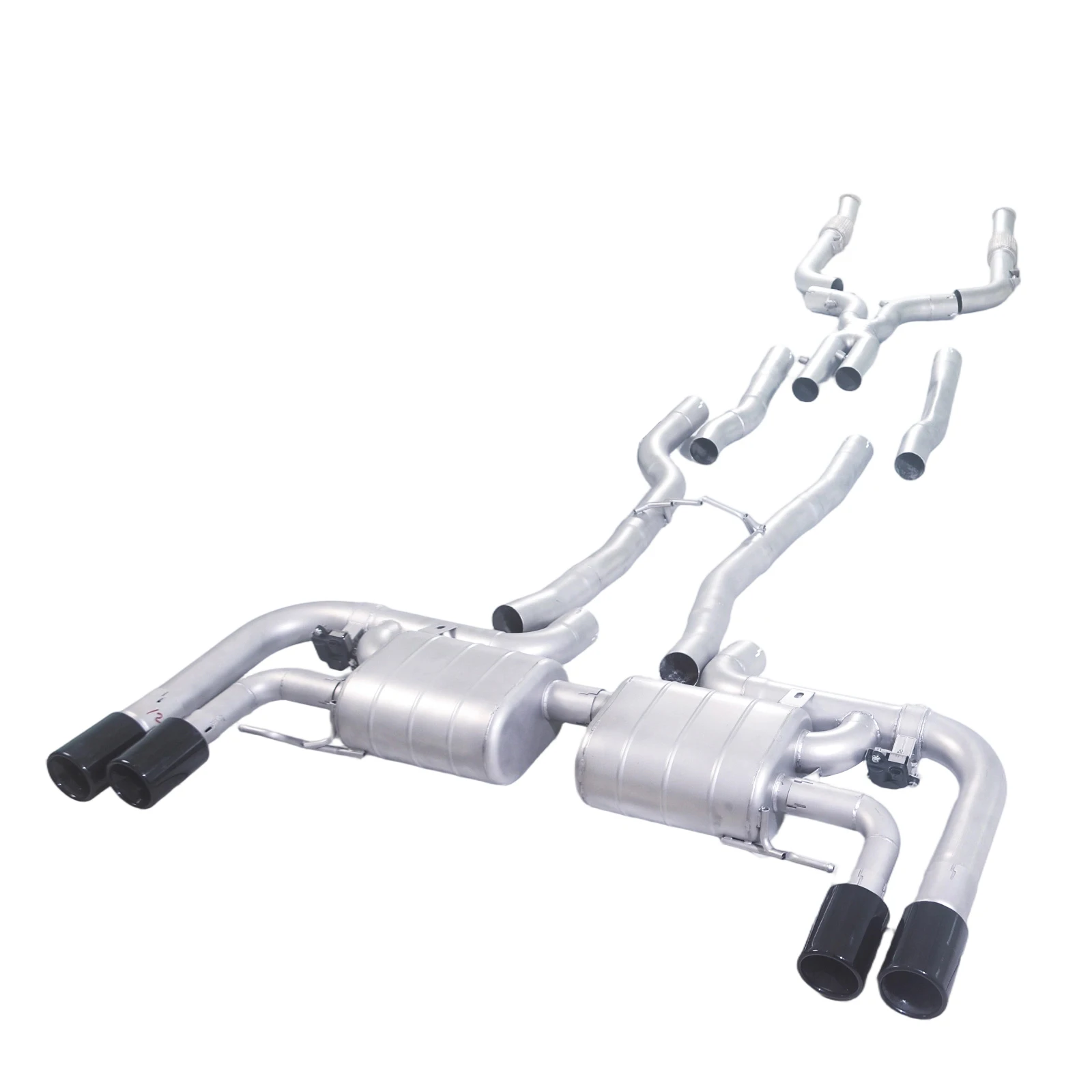GFC/for 2017-2024 Mercedes-Benz GLC43 3.0T back exhaust pipe SS adjustable high performance exhaust system