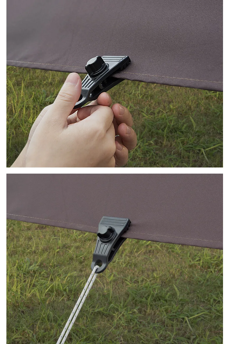 

20 Pcs Outdoor Tent Clip Canopy Clips Multifunction Convenient Clamps Plastic Fixed for Heavy Duty Fixers