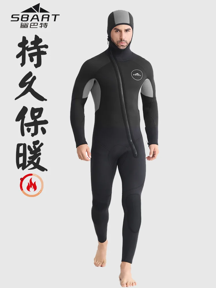 Men 5mm Neoprene Wetsuits Full Body Scuba Diving Suit Snorkeling Surfing Swimming Long Sleeve Keep Warm Water Wetsuits