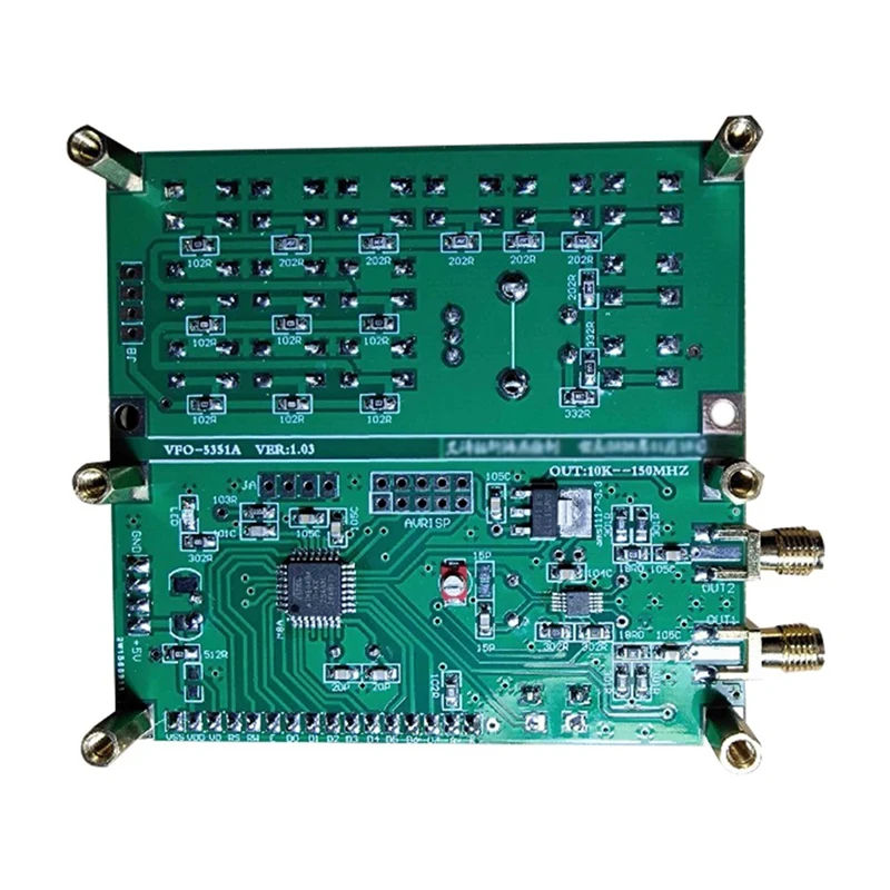 MS5351 Signal Source Module 2VFO Variable-Frequency Oscillator Signal Generator Module Digital LCD Display DC 4.5V-5.5V Durable