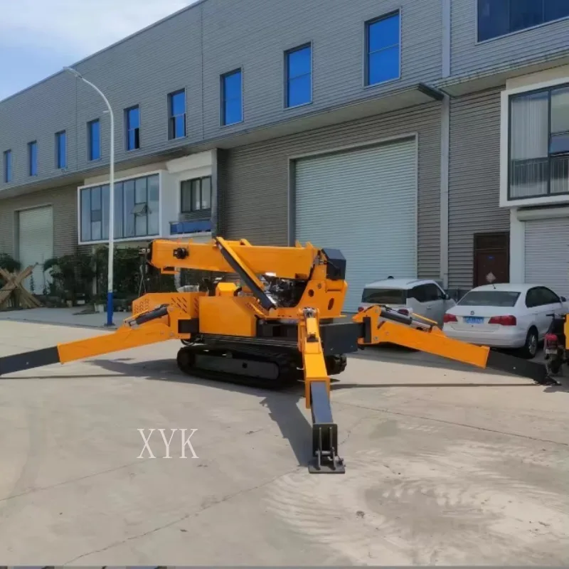 Customizable High-Altitude Construction Mini Hydraulic Spider Crawler Crane Dual-Purpose Oil Pump Engine Gearbox