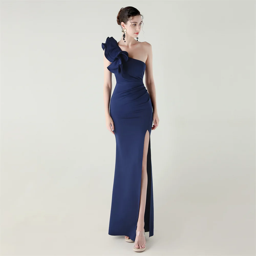Elegant Evening Dress Women Mermaid Long Formal Gown Sleeveless Prom Party Banquet Dress Floor Length Special Occasion Gala view 5