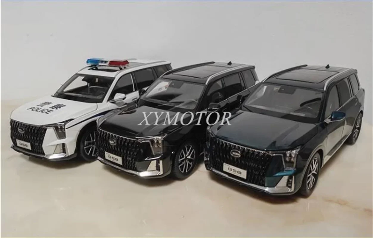 

1/18 для GAC Trumpchi GS8 второе поколение 2022 гибридная машина металлическая литая модель автомобиля игрушки Подарки хобби дисплей Зеленые украшения