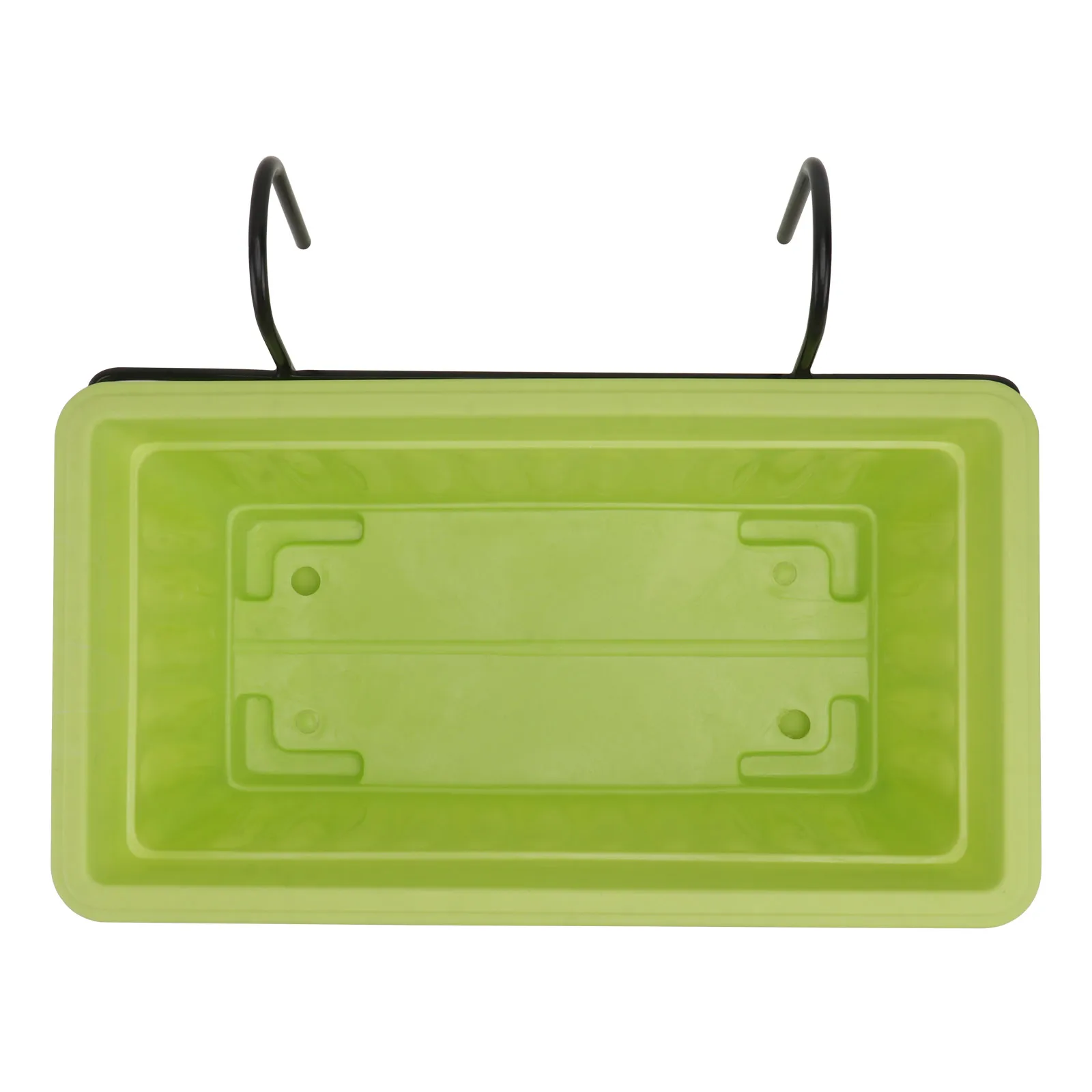 

1 set Rectangular Hanging Flower Pot Indoor Railing Planting Flowerpot Balcony Vegetable Planter Box Plastic Flower Trough High