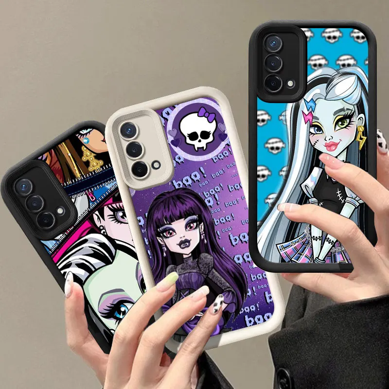 Anime M-Monsters-H-High Phone Case For OPPO A3 Reno 10 11 12 Pro 11F 12F A58 A78 4G A98 A3X 5G A15 A16 A17 A38 A53 A57 A60 A92