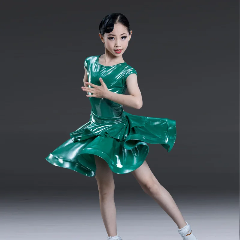 Children's Latin Dance Costume Children's Competition Regulations Performance Costume Dance Dress Girls' Summer Dress