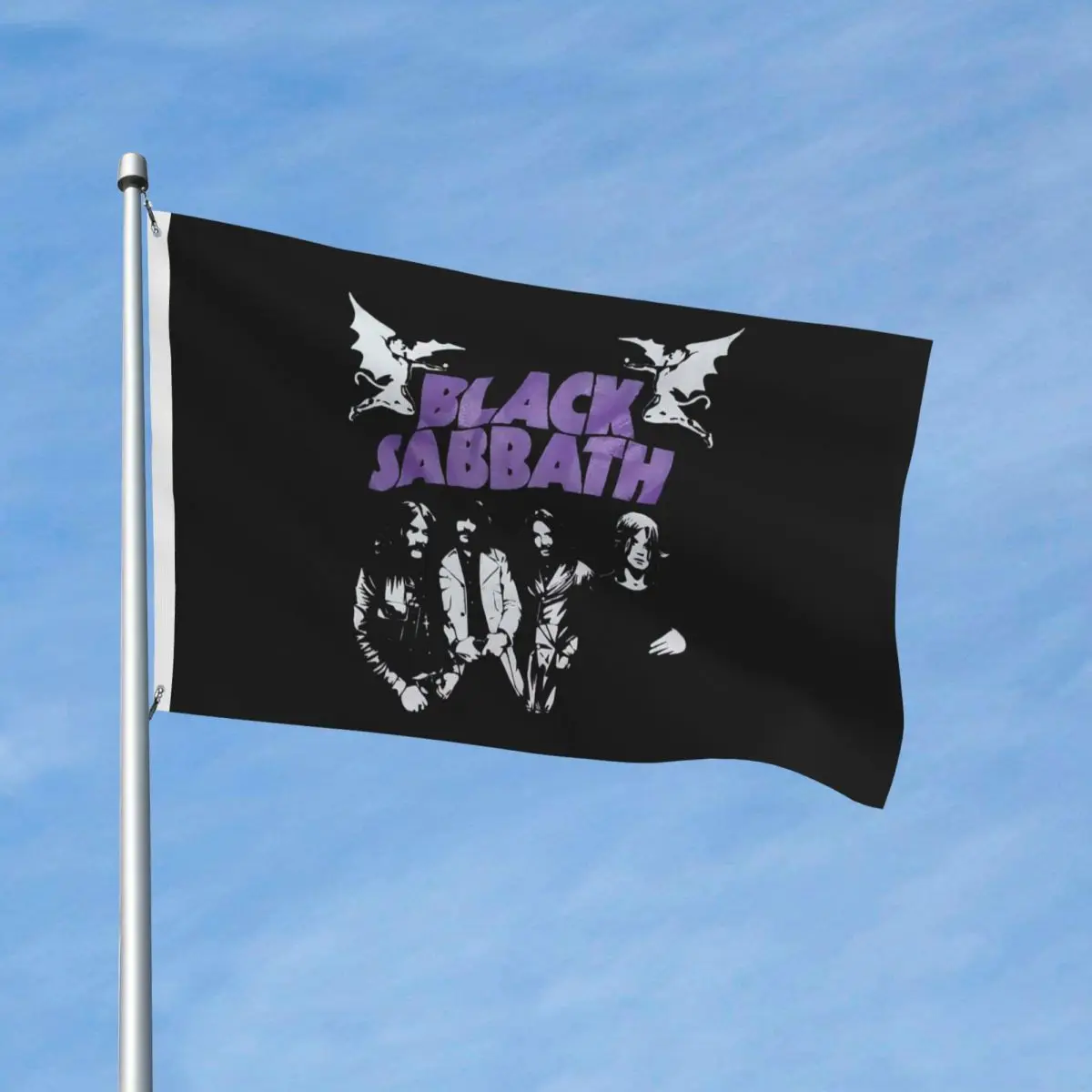 Black Sabbathe Ozzy Rock Flags Double Sided Indoor Outdoor Banner All Weather Home Room Dorm Wall Decor 90x150cm